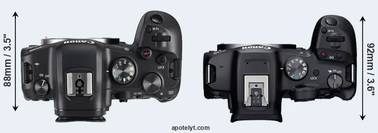 Compare R6 versus R7 top