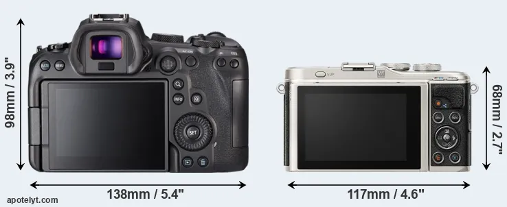 Comparison R6 or E-PL9 rear