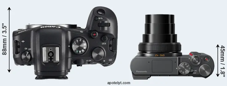 Compare R6 versus ZS200 top