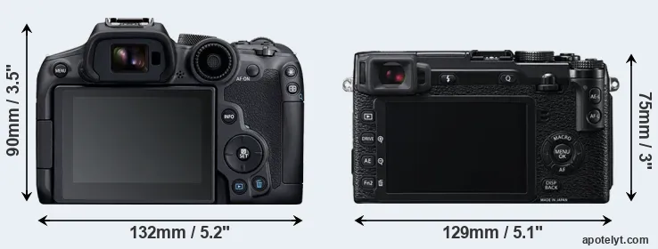 Comparison R7 or X-E2 rear