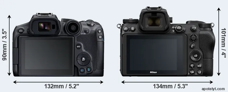 Comparison R7 or Z6 rear