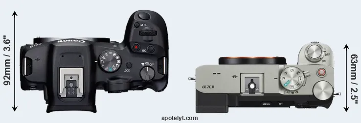 Compare R7 versus A7C R top