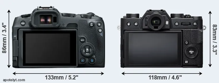 Comparison R8 or X-T20 rear