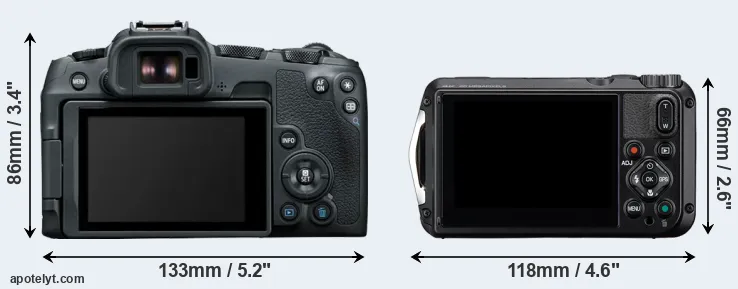 Comparison R8 or WG-8 rear