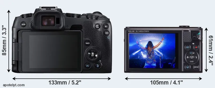 Comparison RP or SX610 rear