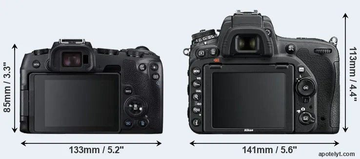 Comparison RP or D750 rear