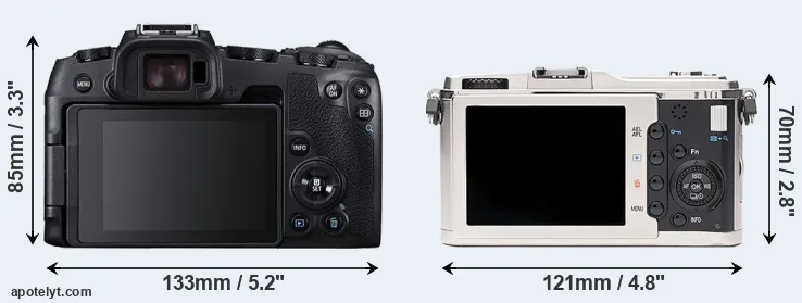 Comparison RP or E-P1 rear