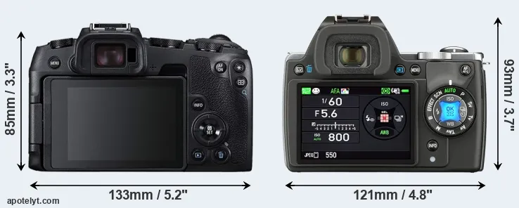 Comparison RP or K-S1 rear