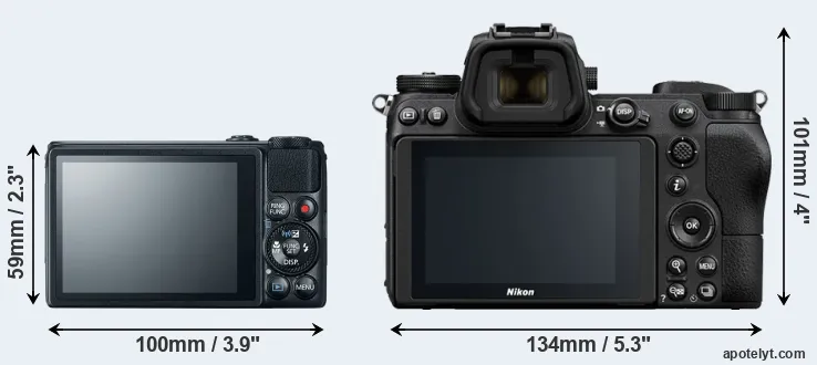 Comparison S120 or Z6 rear