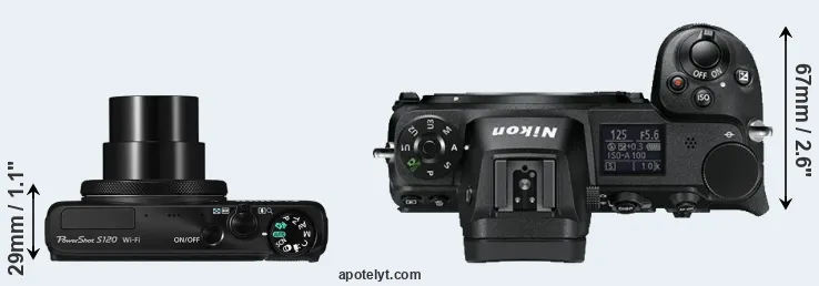 Compare S120 versus Z6 top