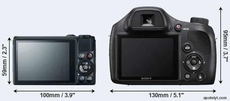 Comparison S120 or H400 rear