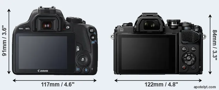 Comparison SL1 or E-M10 III rear