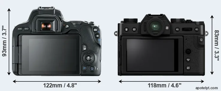 Comparison SL2 or X-T30 II rear