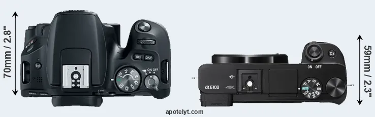 Compare SL2 versus A6100 top