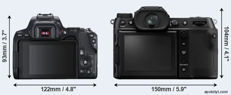 Comparison SL3 or GFX 100S rear