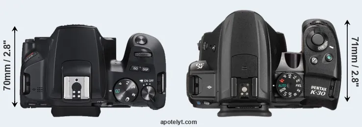 Compare SL3 versus K-30 top
