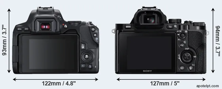 Comparison SL3 or A7R rear