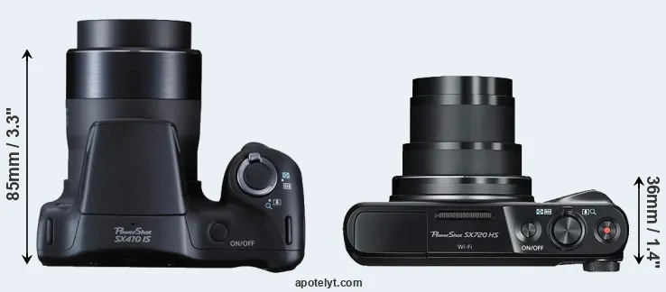 Compare SX410 versus SX720 top