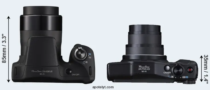 Compare SX430 versus SX710 top