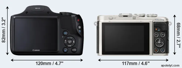 Comparison SX530 or E-PL9 rear