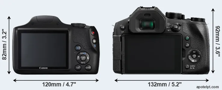 Comparison SX540 or FZ300 rear