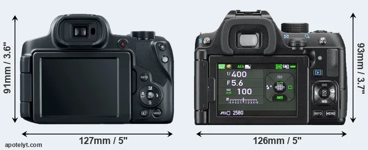 Comparison SX70 or K-70 rear