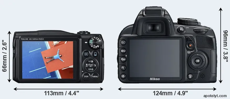 Comparison SX710 or D3100 rear