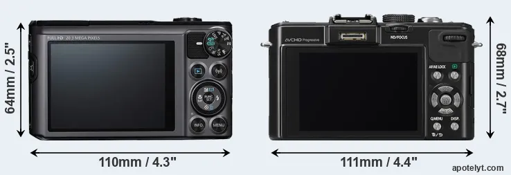 Comparison SX720 or LX7 rear
