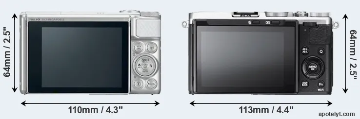 Comparison SX730 or X70 rear