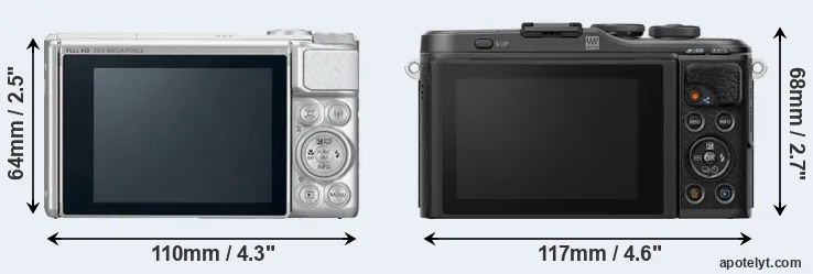 Comparison SX730 or E-PL10 rear