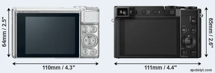 Comparison SX730 or TZ100 rear