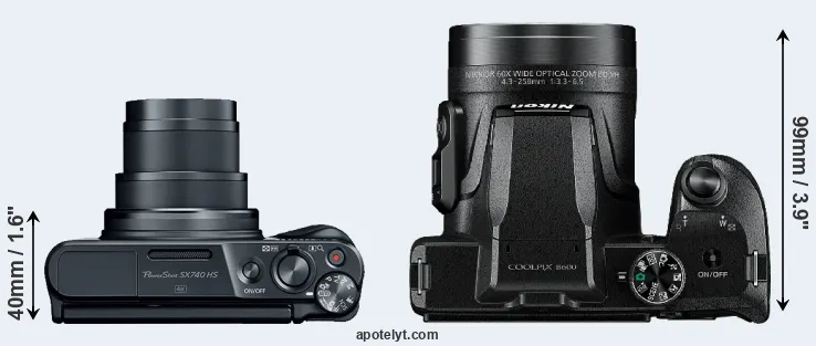 Compare SX740 versus B600 top