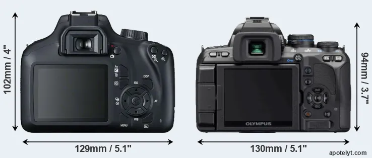 Comparison T100 or E-620 rear
