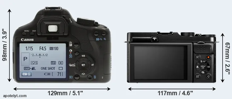 Comparison T1i or X-M1 rear