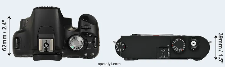 Compare T1i versus M10 top