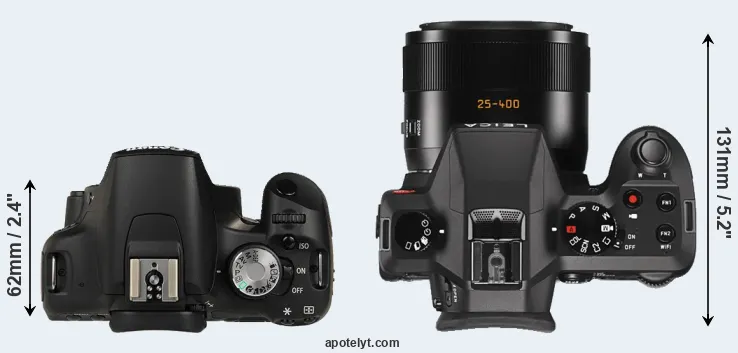 Compare T1i versus V-LUX Typ 114 top