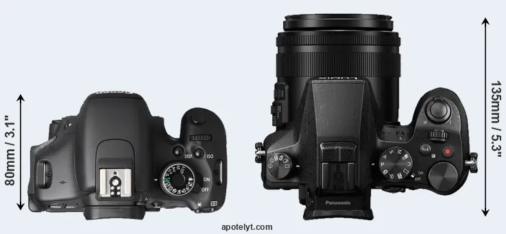 Compare T3i versus FZ2500 top