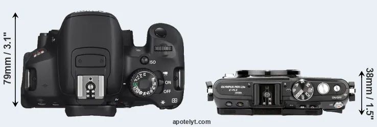 Compare T4i versus E-PL5 top