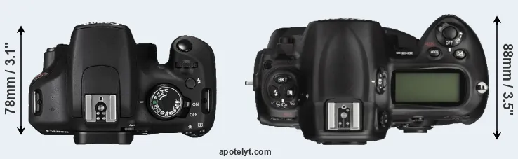 Compare T5 versus D3X top