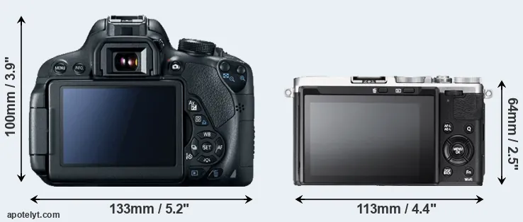 Comparison T5i or X70 rear