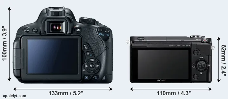 Comparison T5i or NEX-3N rear