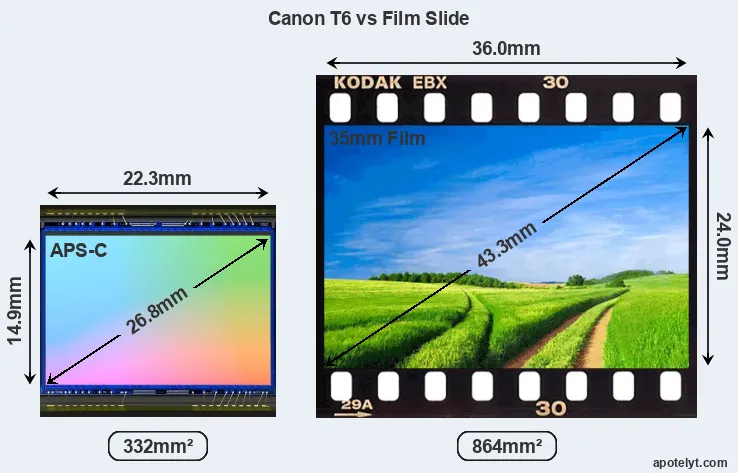 Canon T6 and Credit Card sensor measures