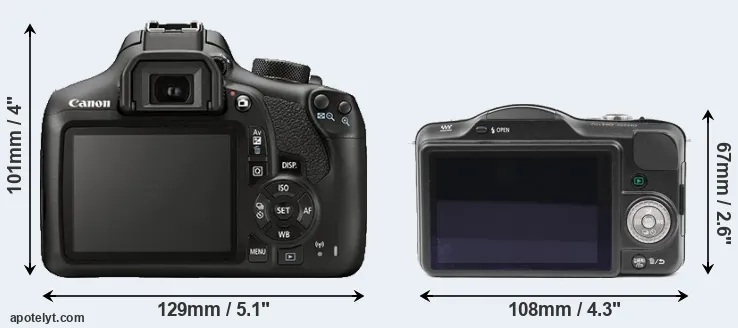 Comparison T6 or GF3 rear