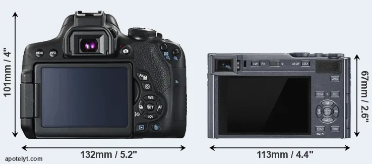 Comparison T6i or C-LUX rear