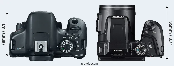 Compare T6i versus B500 top