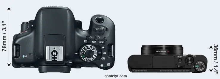 Compare T6i versus WX800 top