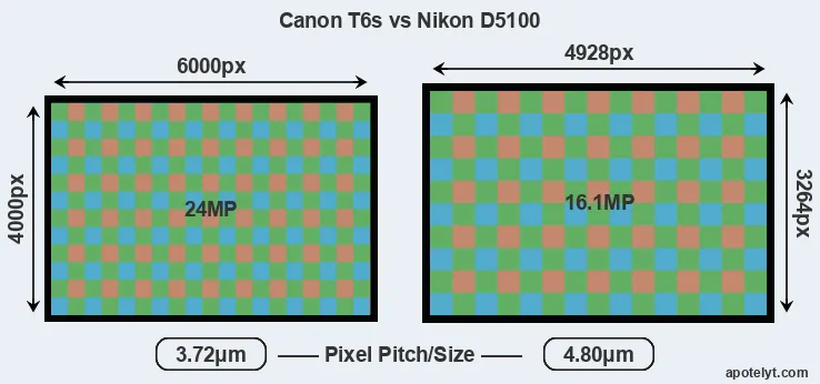 T6s versus D5100 MP
