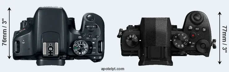 Compare T7i versus G90 top