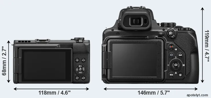 Comparison V1 or P1100 rear
