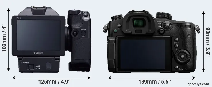 Comparison XC10 or GH5 rear